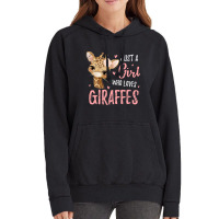 Africa Safari Animal Lover Women Girls Kids Giraff Vintage Hoodie | Artistshot