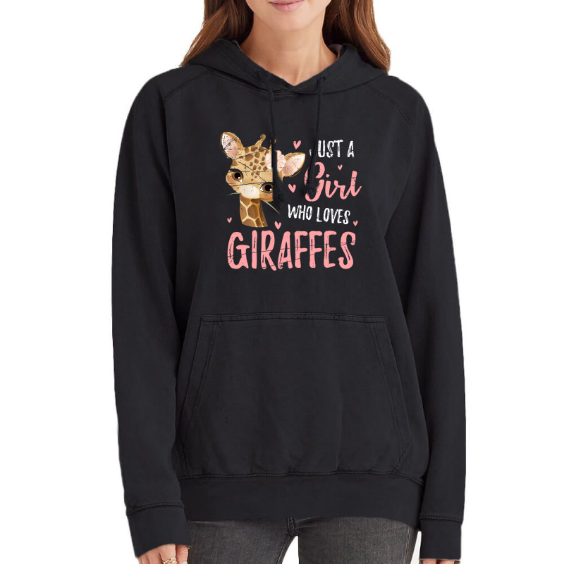 Africa Safari Animal Lover Women Girls Kids Giraff Vintage Hoodie | Artistshot