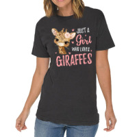 Africa Safari Animal Lover Women Girls Kids Giraff Vintage T-shirt | Artistshot