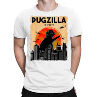 Funny Pug Dog Pugzilla Christmas Gifts For Pug Lov T-shirt | Artistshot