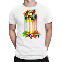 Awesome Graphic Melting Rubik Rubix Rubics Cube T T-shirt | Artistshot