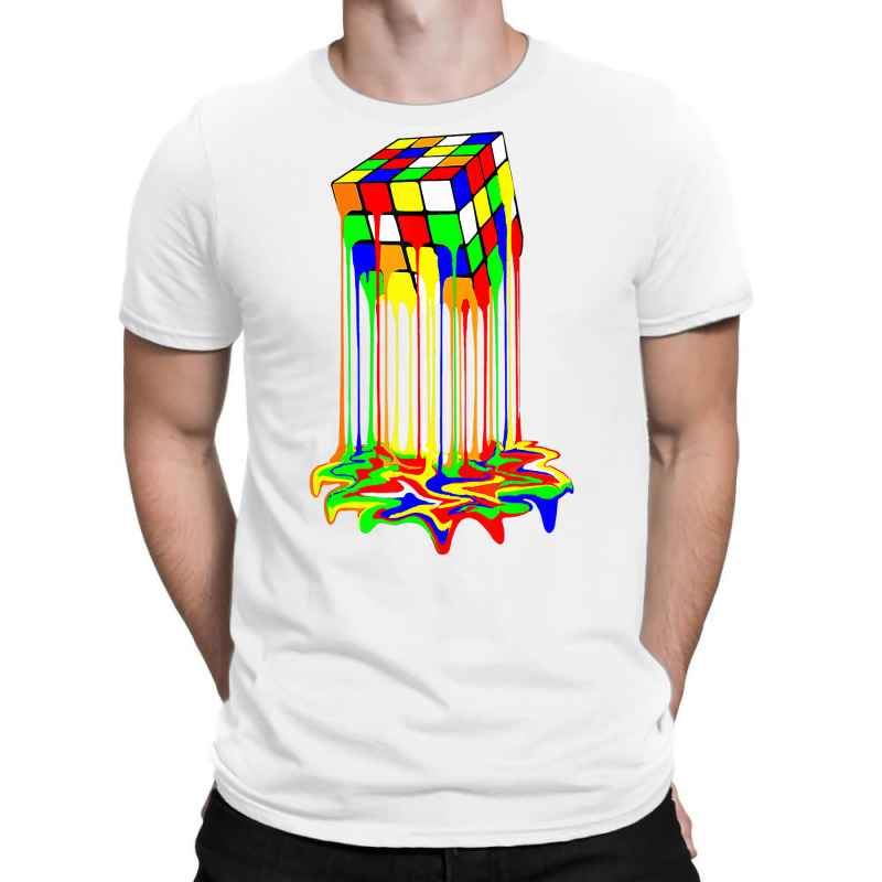 Awesome Graphic Melting Rubik Rubix Rubics Cube T T-Shirt by likensjaymie | Artistshot