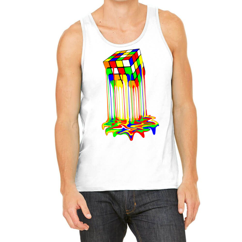 Awesome Graphic Melting Rubik Rubix Rubics Cube T Tank Top by likensjaymie | Artistshot