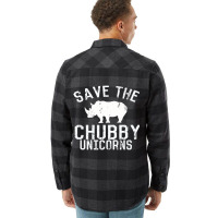 Funny Save The Chubby Unicorns Fat Rhino Hoodie Flannel Shirt | Artistshot