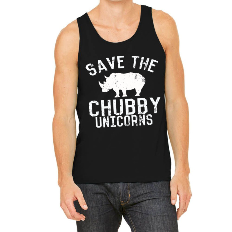 Funny Save The Chubby Unicorns Fat Rhino Hoodie Tank Top by onofre | Artistshot