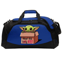 Adopt A Baby Mandalorian Baby Yoda Active Duffel | Artistshot