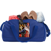 Independence Day Cat American Flag Duffel Bag | Artistshot