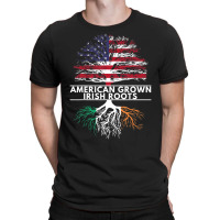 Irish American Flag Grown Roots St. Patrick's Day T-shirt | Artistshot