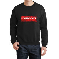 Cool Retro Grunge Vintage Look Liverpool Shirt Gif Crewneck Sweatshirt | Artistshot