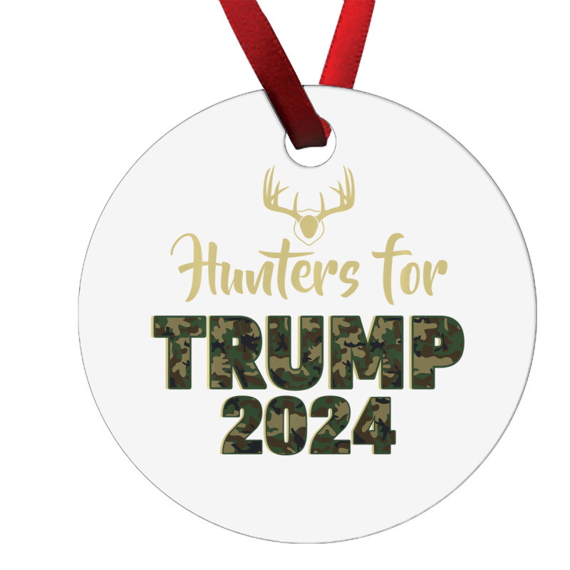 Hunters For Trump 2024 President Camouflage Deer E Ornament By ...