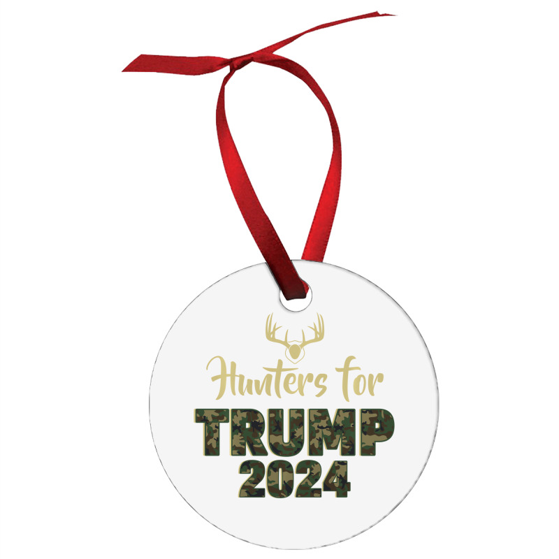 Hunters For Trump 2024 President Camouflage Deer E Ornament By ...