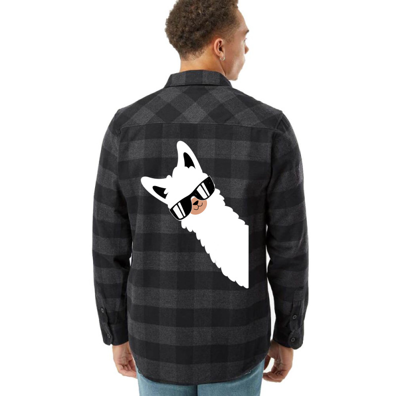 Lama Llama Alpaca With Sunglasses Lama Lover   Coo Flannel Shirt | Artistshot