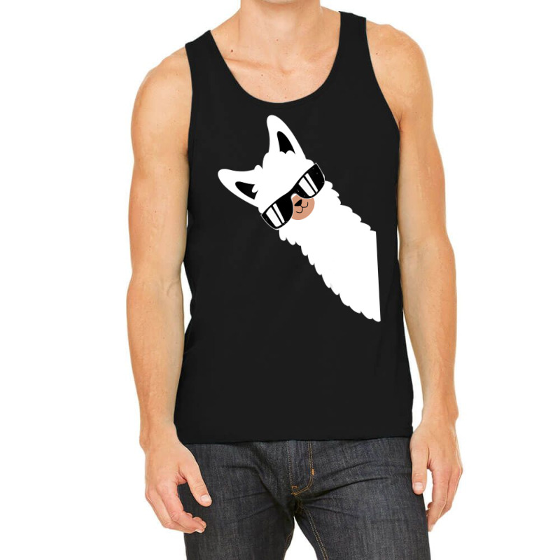 Lama Llama Alpaca With Sunglasses Lama Lover   Coo Tank Top | Artistshot