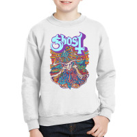 Ghost   Seven Inches Of Satanic Panic Pullover Hoo Youth Sweatshirt | Artistshot