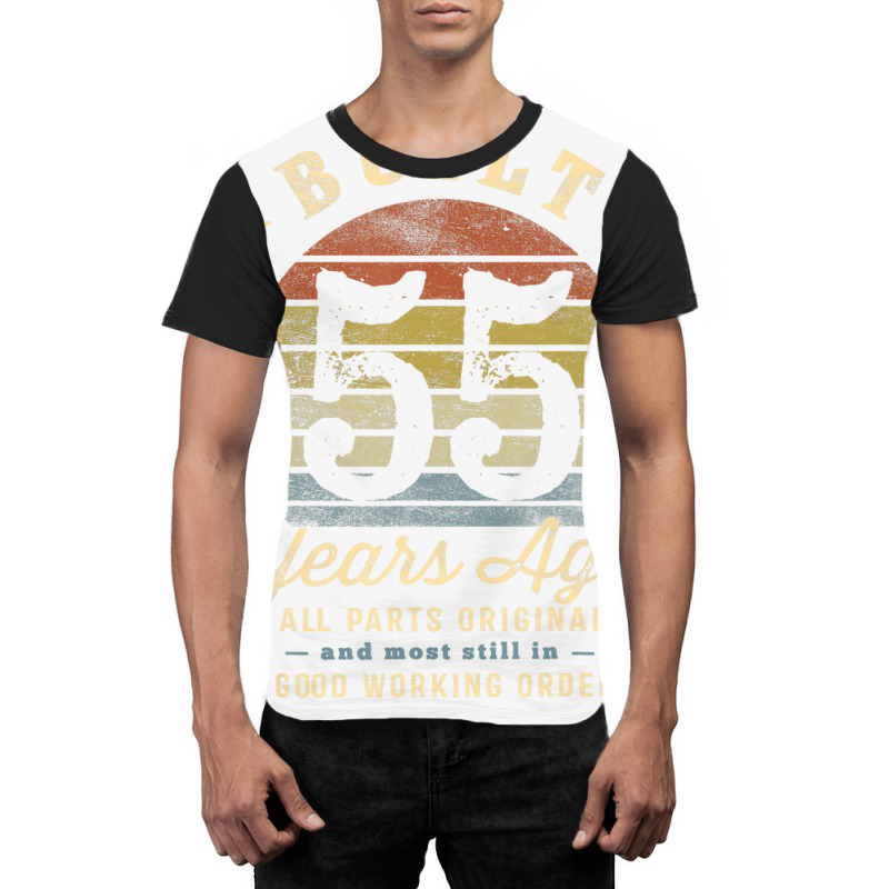 Built 55 Years Ago   All Parts Original Funny 55th Graphic T-shirt | Artistshot