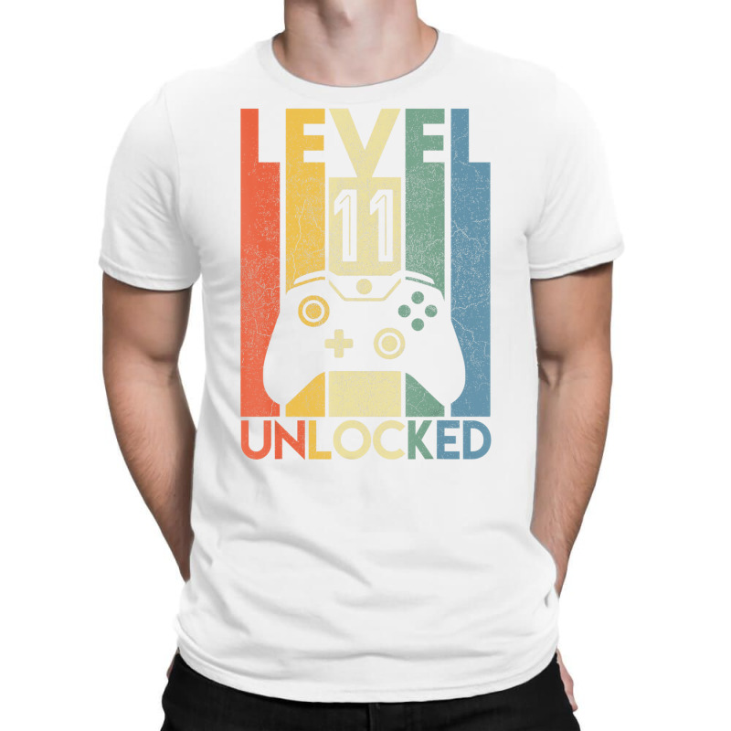 Level 11 Unlocked Shirt Funny Video Gamer 11th Bir T-shirt | Artistshot