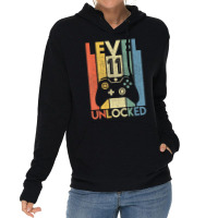 Level 11 Unlocked Shirt Funny Video Gamer 11th Bir Lightweight Hoodie | Artistshot