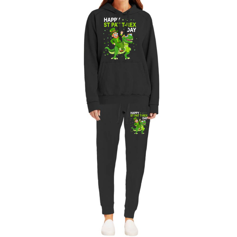 Happy St Pat Trex Day Dino St Patricks Day Kids To Hoodie & Jogger Set | Artistshot