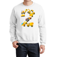 Construction Truck 2nd Birthday 2 Years Old Digger Crewneck Sweatshirt | Artistshot