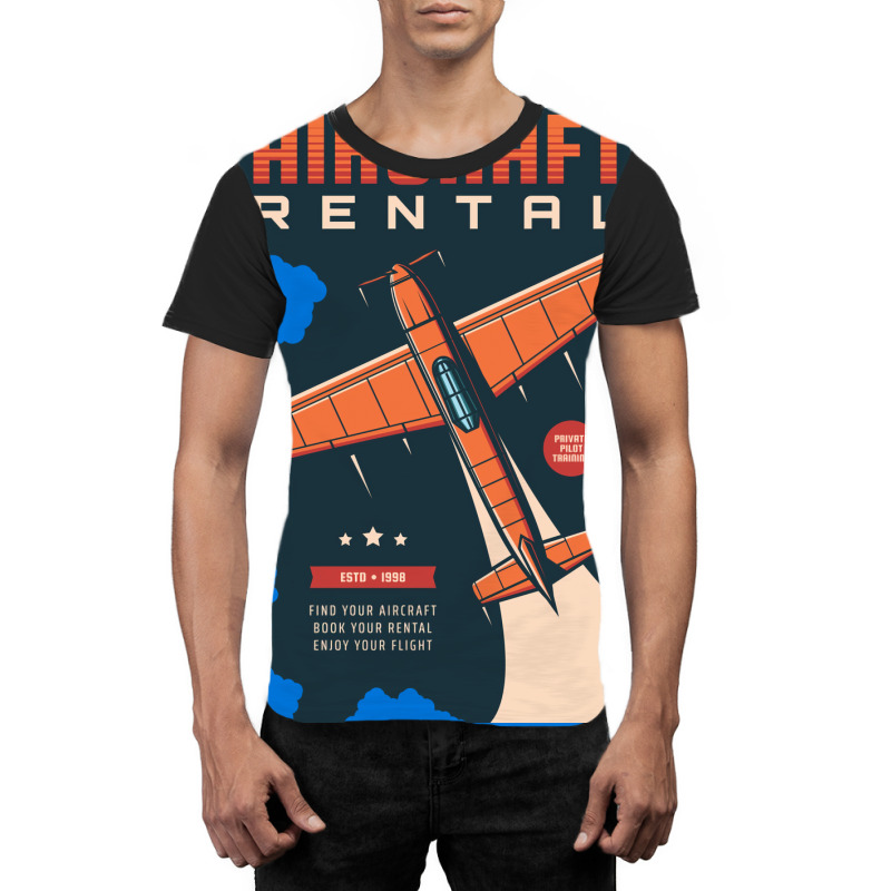 Aircraft Rental 70s Graphic T-shirt | Artistshot