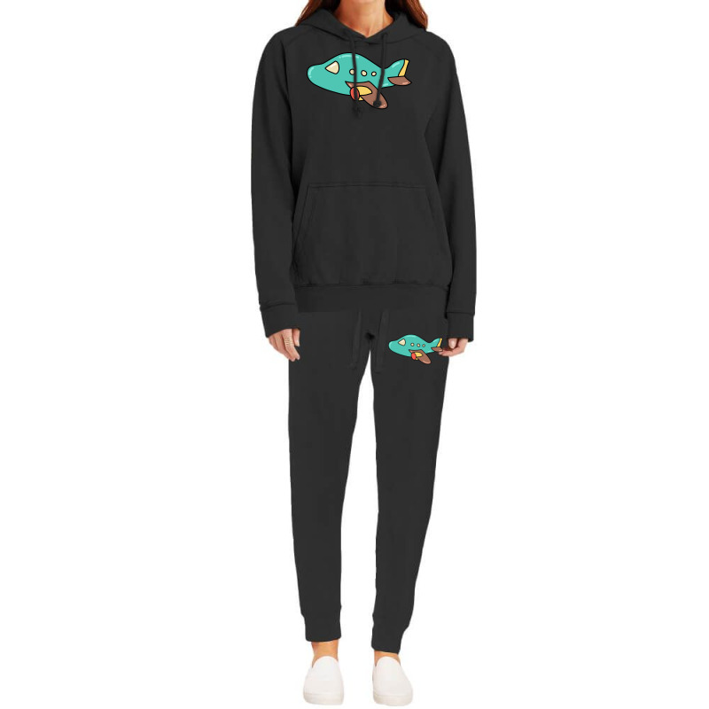 Cute Airplane Cartoon Art For Airplane Mechanic St Hoodie & Jogger Set | Artistshot