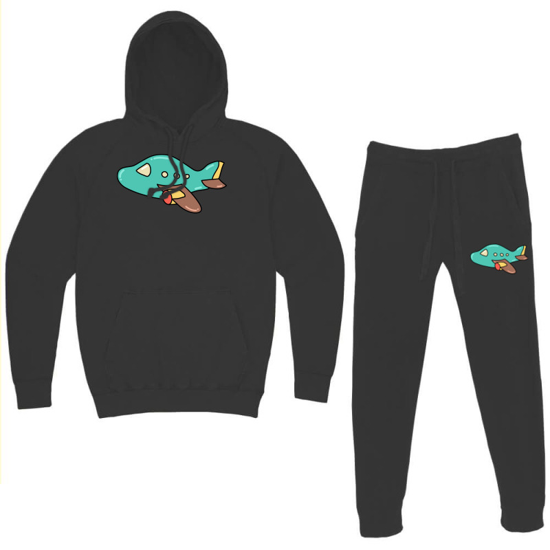 Cute Airplane Cartoon Art For Airplane Mechanic St Hoodie & Jogger Set | Artistshot