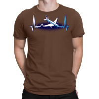 Heartbeat Pilot Plane Summer T-shirt | Artistshot