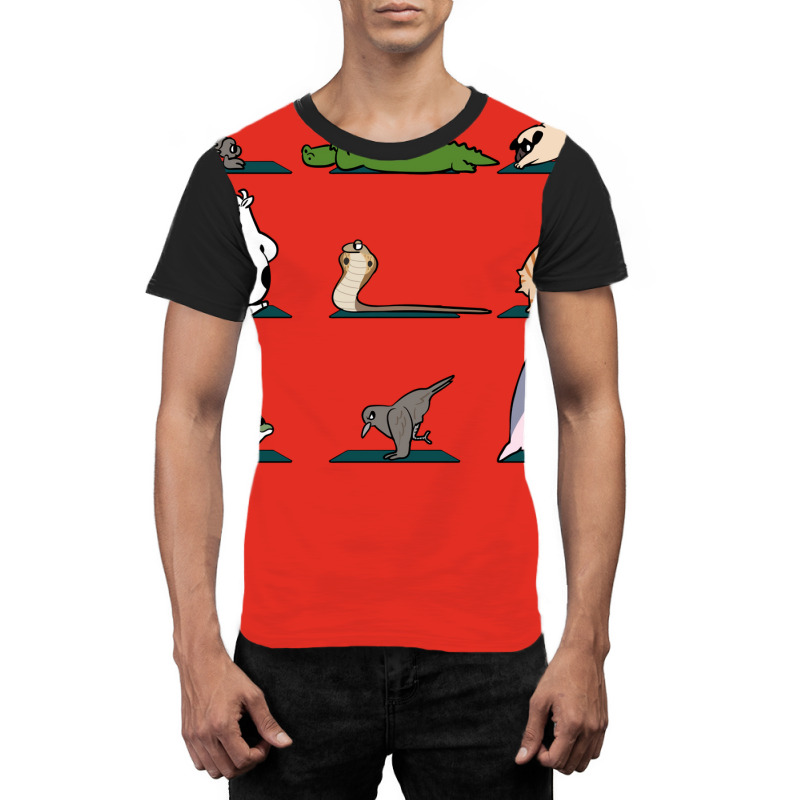 Animal Yoga Funny Graphic T-shirt | Artistshot