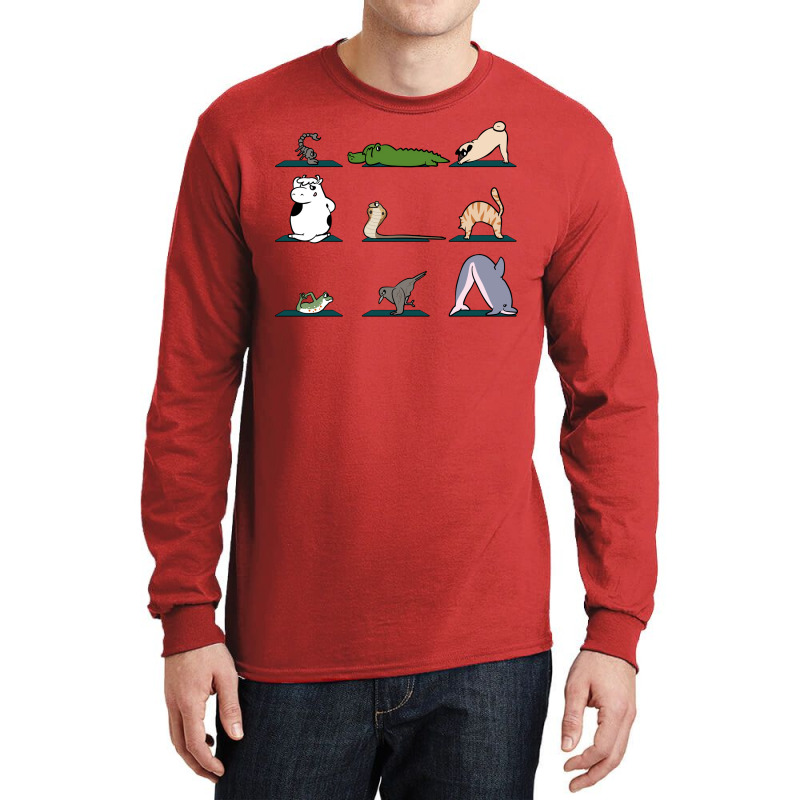 Animal Yoga Funny Long Sleeve Shirts | Artistshot