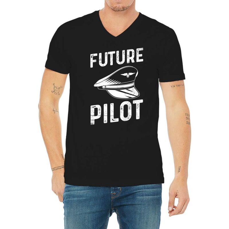 Future Pilot Design For A Future Pilot Tumblr V-neck Tee | Artistshot