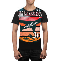 Family Vacation 2022 On Vintage Sunset Airplane Ba Graphic T-shirt | Artistshot