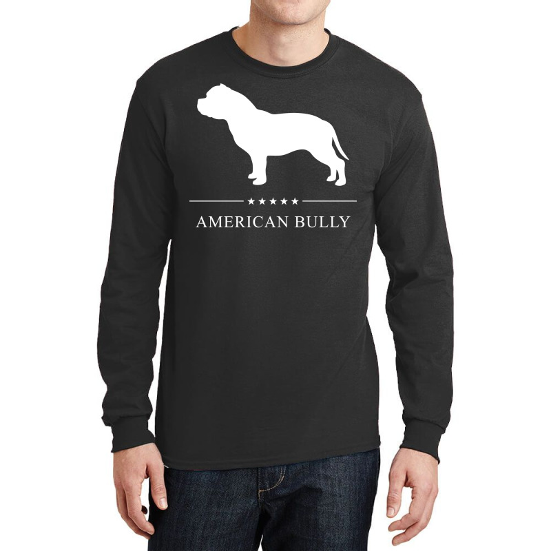 American Bully White Silhouette Summer Long Sleeve Shirts | Artistshot