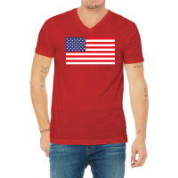 American Flag Hippie V-neck Tee | Artistshot