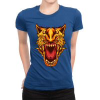 Angry Wolf Vintage Ladies Fitted T-shirt | Artistshot