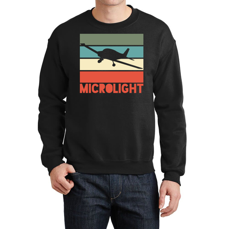 Microlight Airplane Retro Green Crewneck Sweatshirt by samosnkonetif | Artistshot