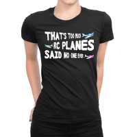 Funny Rc Plane Pilot Rc Airplane Girl Ladies Fitted T-shirt | Artistshot