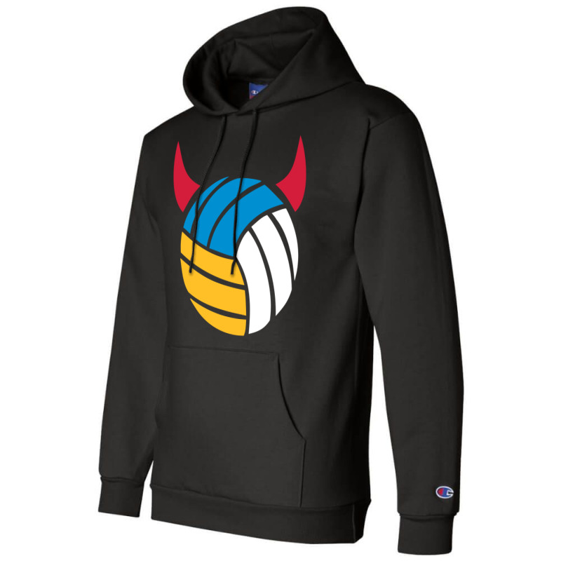 Beach Volleyball Devil Hippie Champion Hoodie | Artistshot