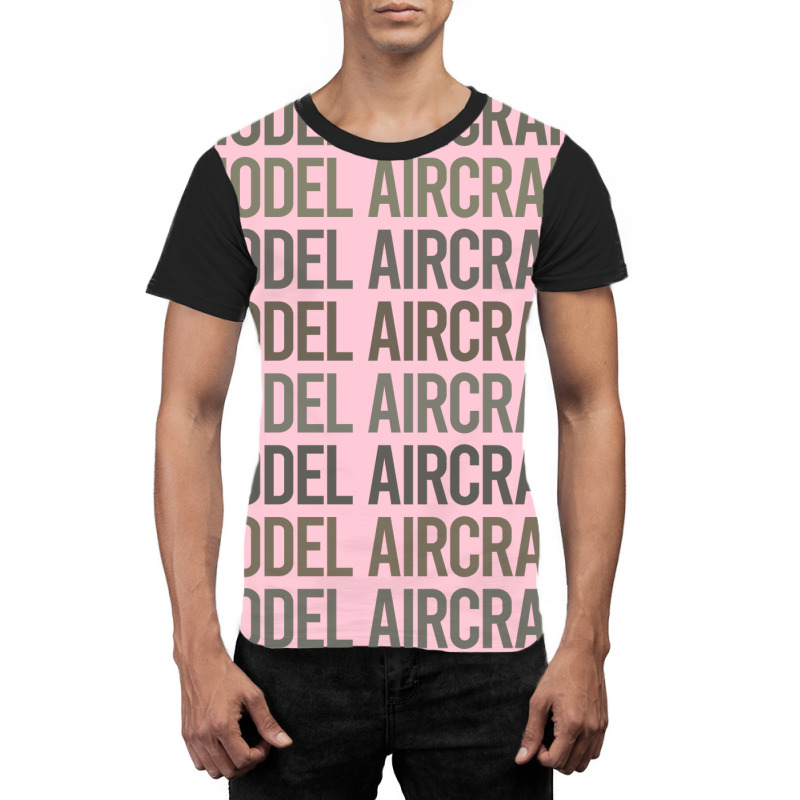 Gray Text Art Model Aircraft Girl Graphic T-shirt | Artistshot