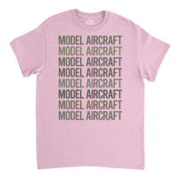 Gray Text Art Model Aircraft Girl Classic T-shirt | Artistshot