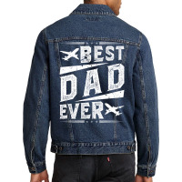 Commercial Airplane Pilot Aesthetic Men Denim Jacket | Artistshot