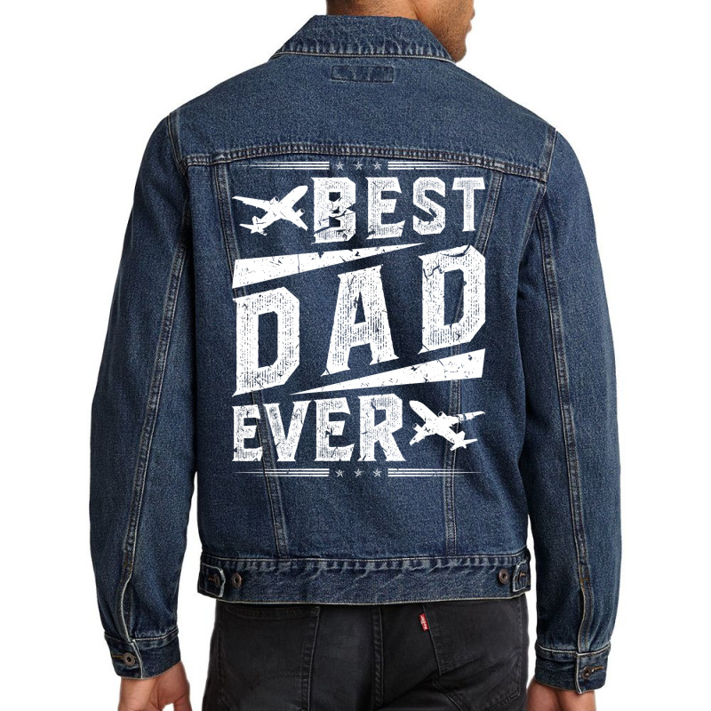 Commercial Airplane Pilot Aesthetic Men Denim Jacket | Artistshot