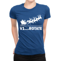 Thats How Santa Takes Off Gift Ladies Fitted T-shirt | Artistshot