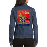 National Air Race 80s Ladies Denim Jacket | Artistshot