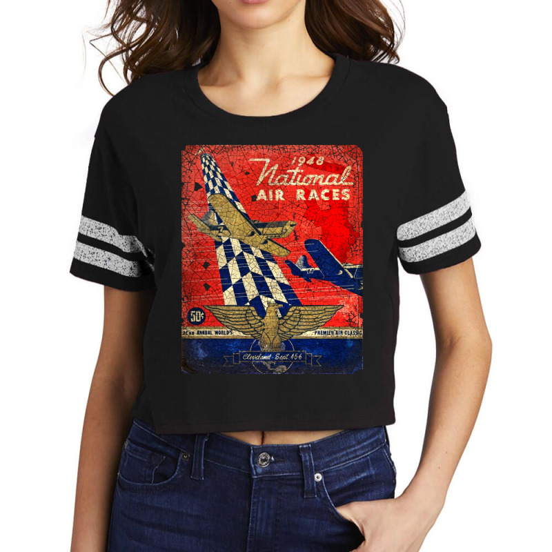 National Air Race 80s Scorecard Crop Tee by adrikafraoua1 | Artistshot