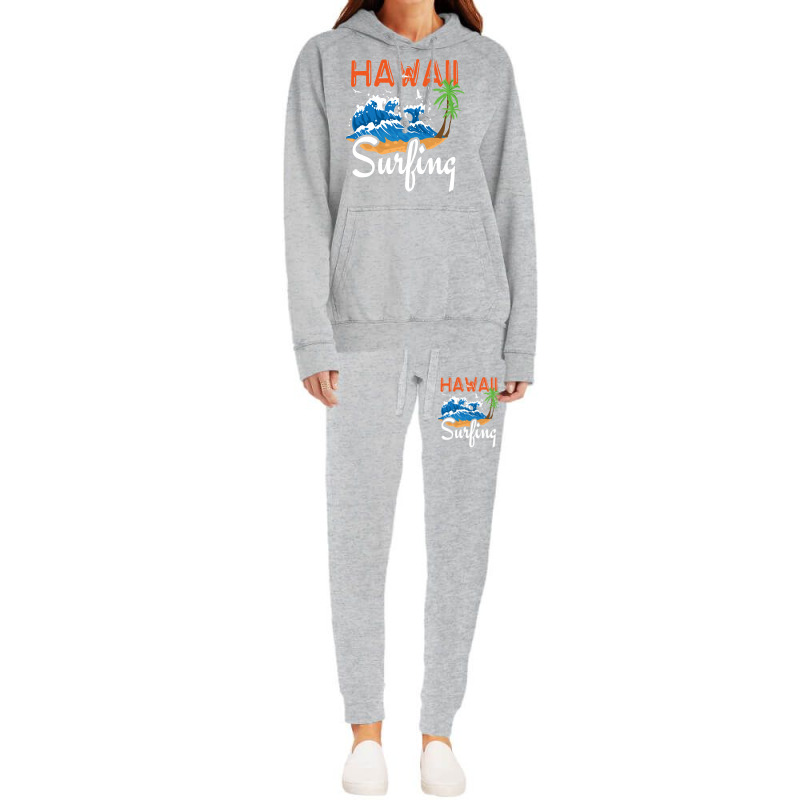 Hawaii Surfing Quote Hoodie & Jogger Set | Artistshot