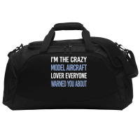 Funny Crazy Lover Model Aircraft 80s Active Duffel | Artistshot