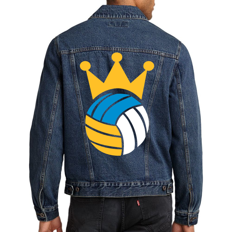 Beach Volleyball Crown Travel Men Denim Jacket by rolinghsgagv | Artistshot