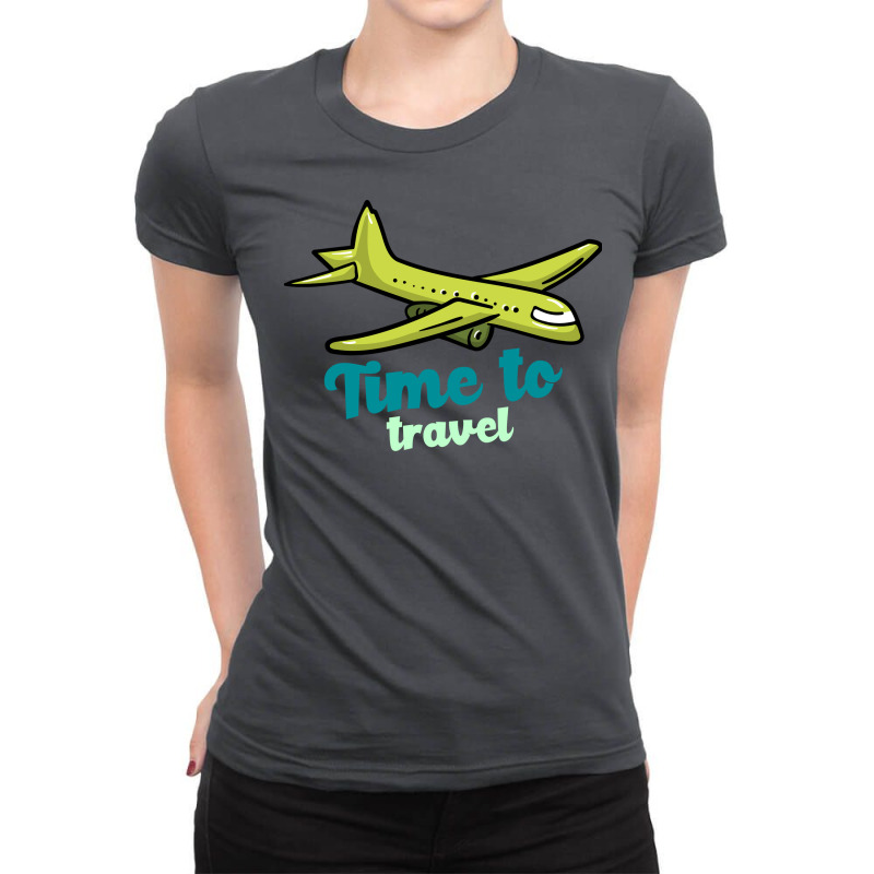 Time To Travel Summer Ladies Fitted T-Shirt by kayyalrascona | Artistshot