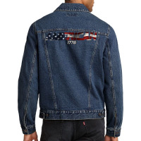 American Vintagr Text Hipster Men Denim Jacket | Artistshot