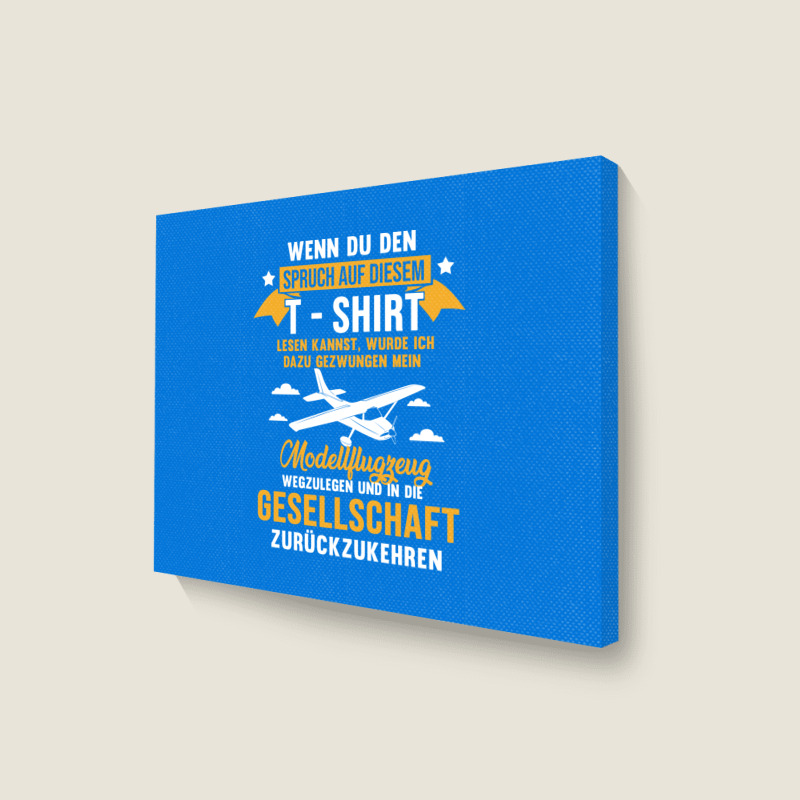 Model Airplane Shirt 80s Landscape Canvas Print | Artistshot